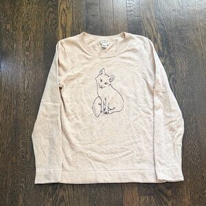 Jcrew fox sweater